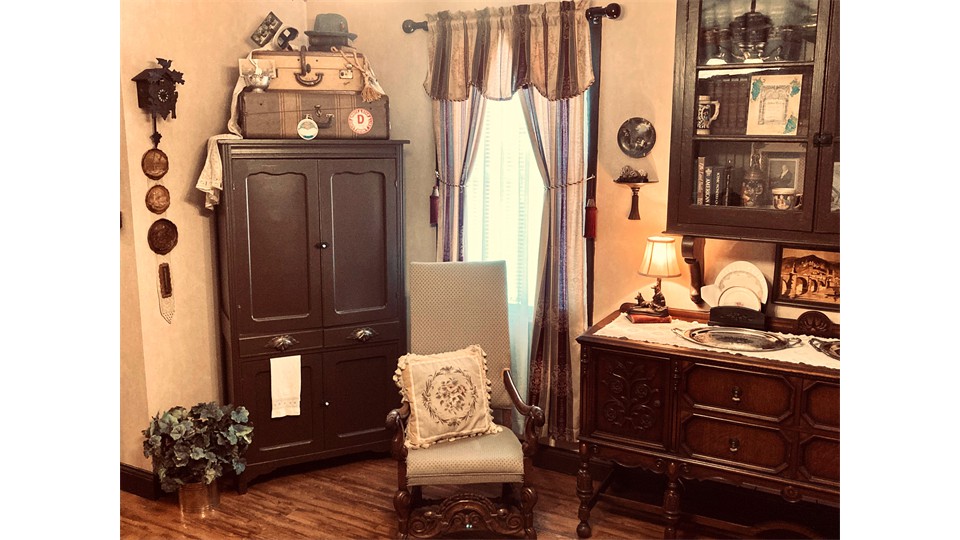 Happy Wanderer Cottage Library Cabinet and Television Armoire